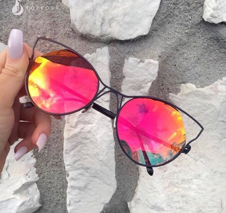 LENTES DE SOL TOPFOXX INDECENT CATEYE SUNNIES IN ORANGE BLACK