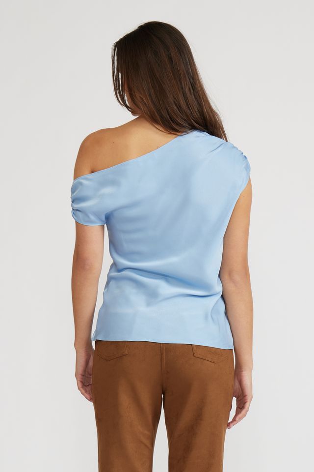 Asymmetrical Top - Sky Blue