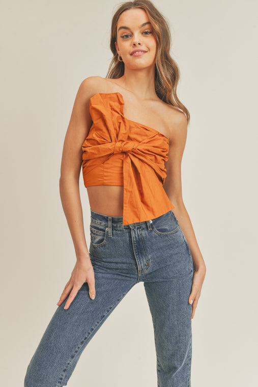 Strapless Top - Orange