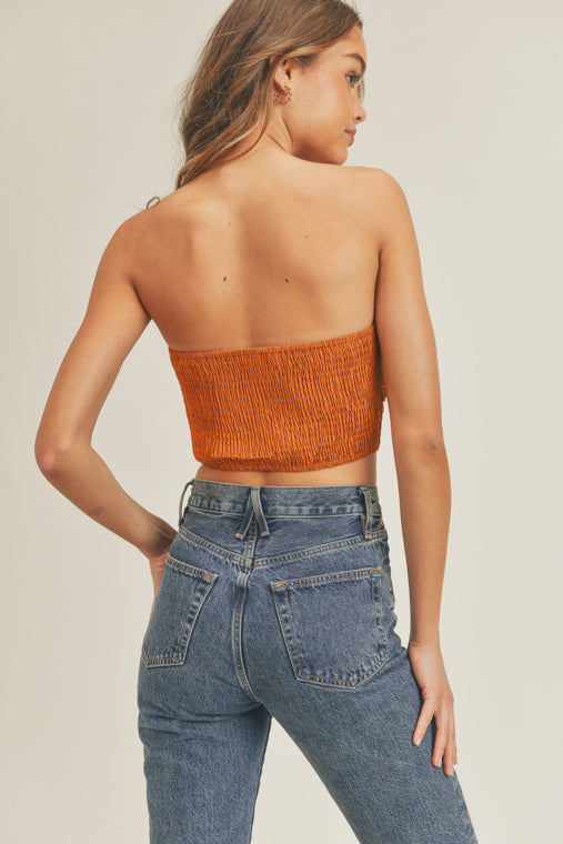 Strapless Top - Orange