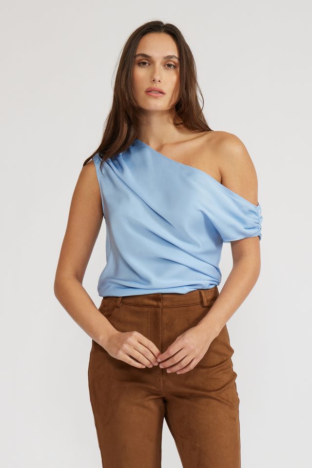 Asymmetrical Top - Sky Blue