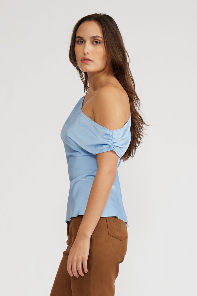 Asymmetrical Top - Sky Blue