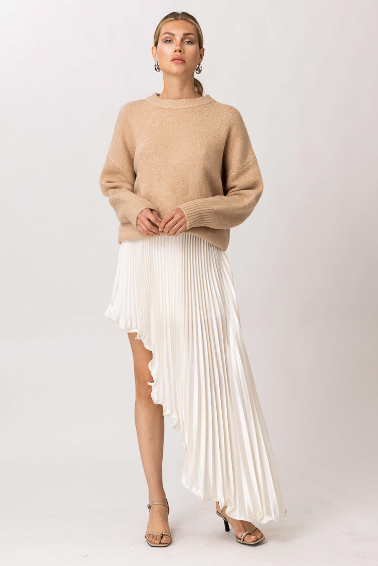 Aseymour Asymmetrical Skirt Cream